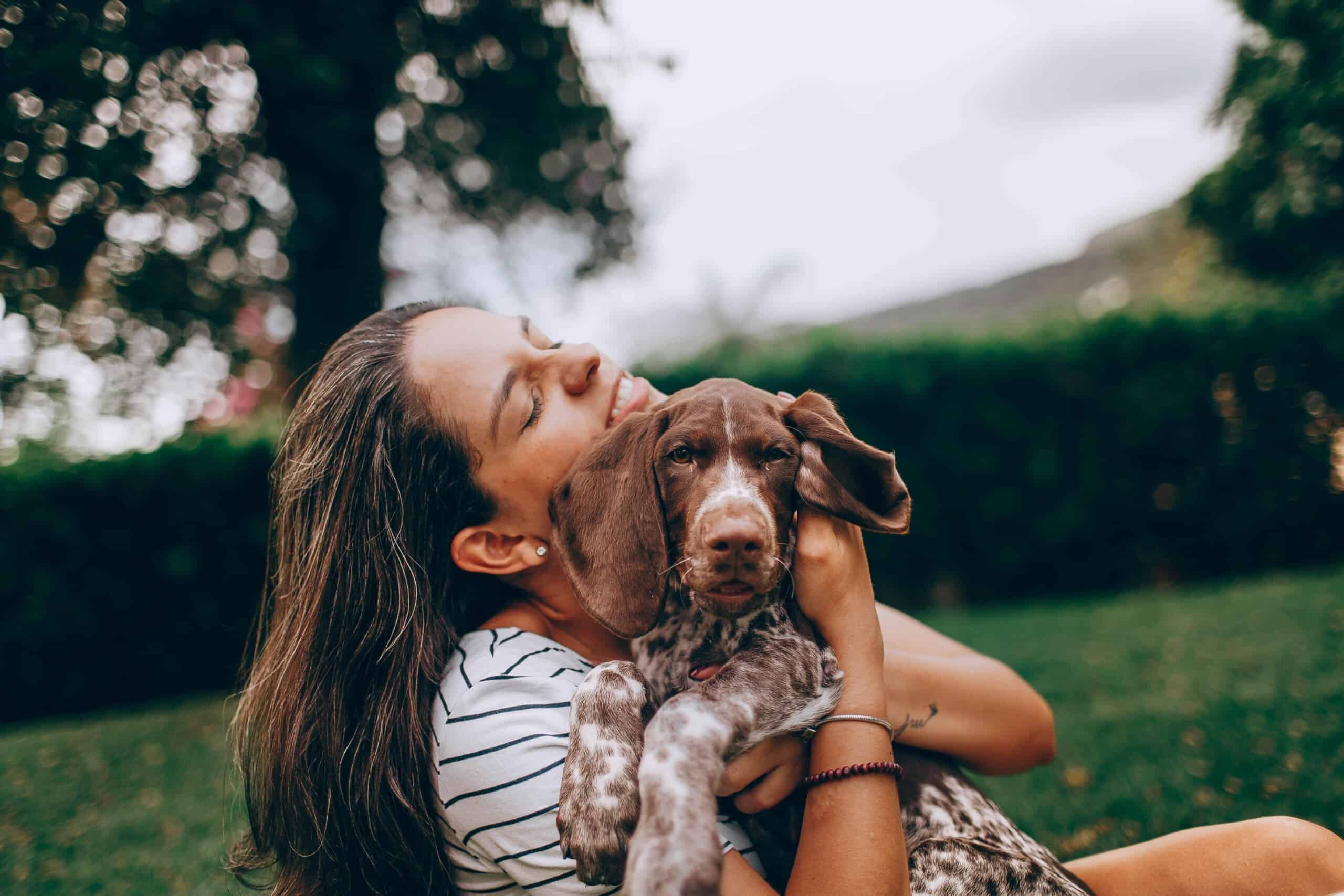 Hugging your pet can have positive effects on you