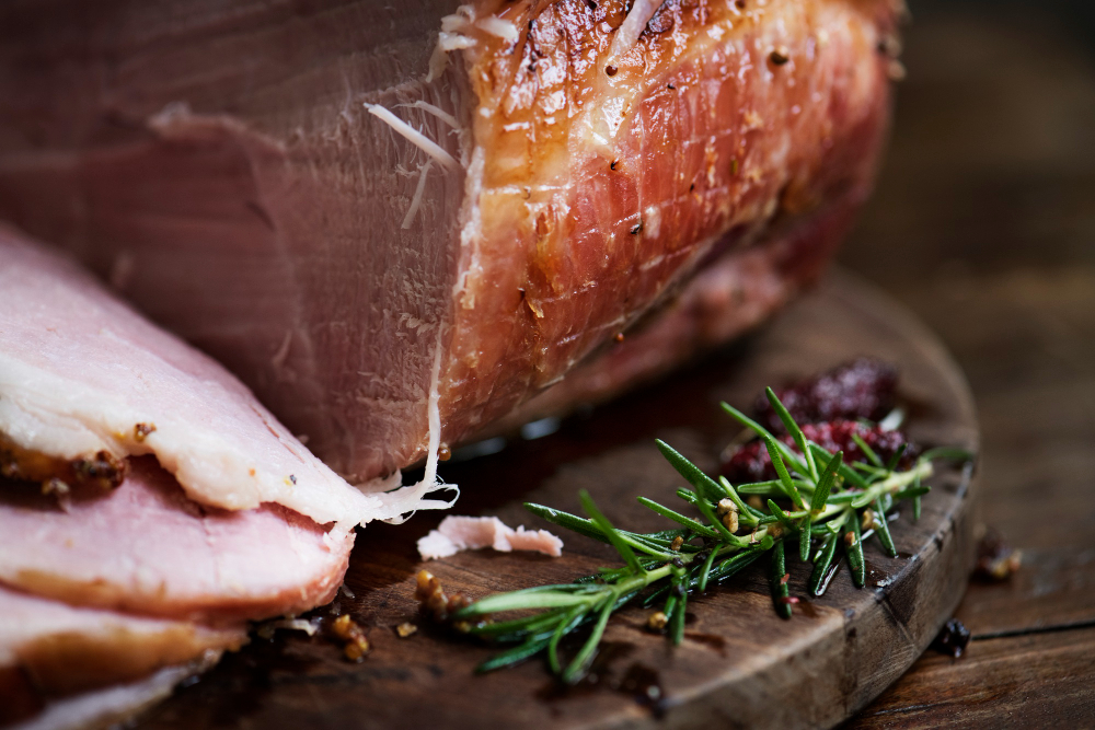 Ham is high in sodium and fat, which can be harmful to dogs.