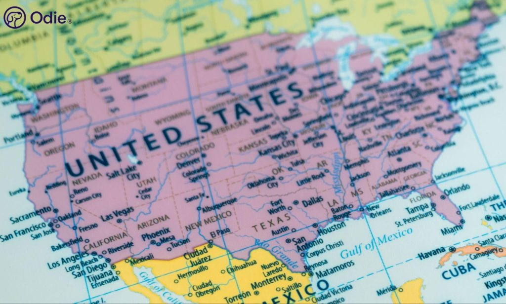 Map of the United States highlighting nationwide pet insurance coverage across all 50 states.